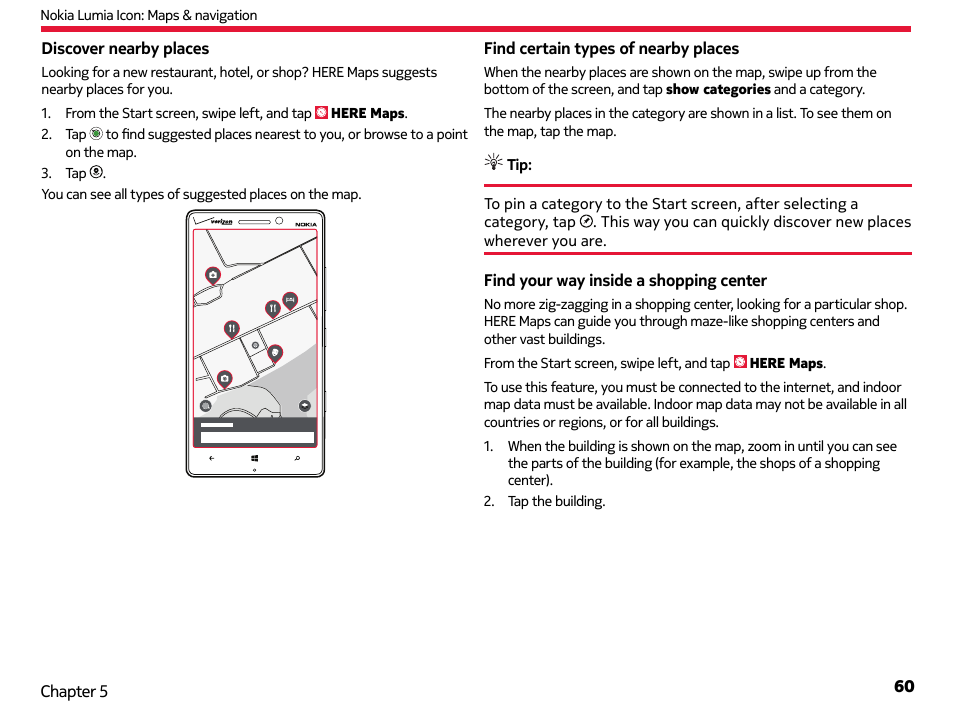 Nokia Lumia Icon User Manual | Page 60 / 102