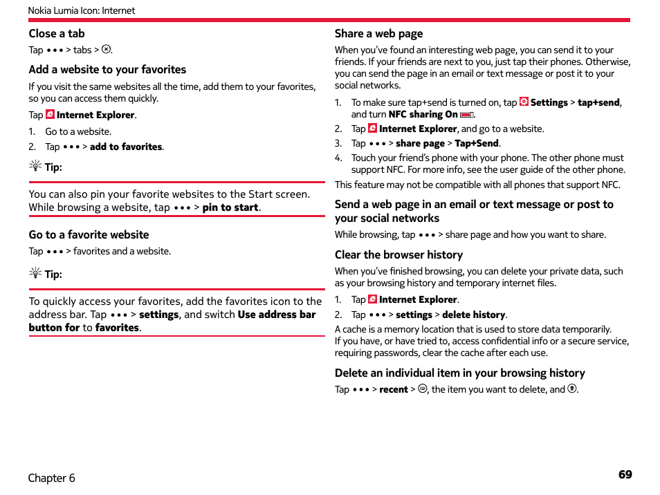 Nokia Lumia Icon User Manual | Page 69 / 102