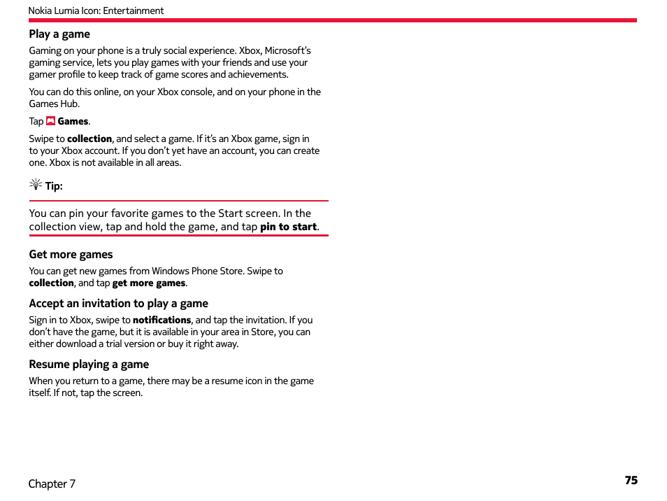 Nokia Lumia Icon User Manual | Page 75 / 102