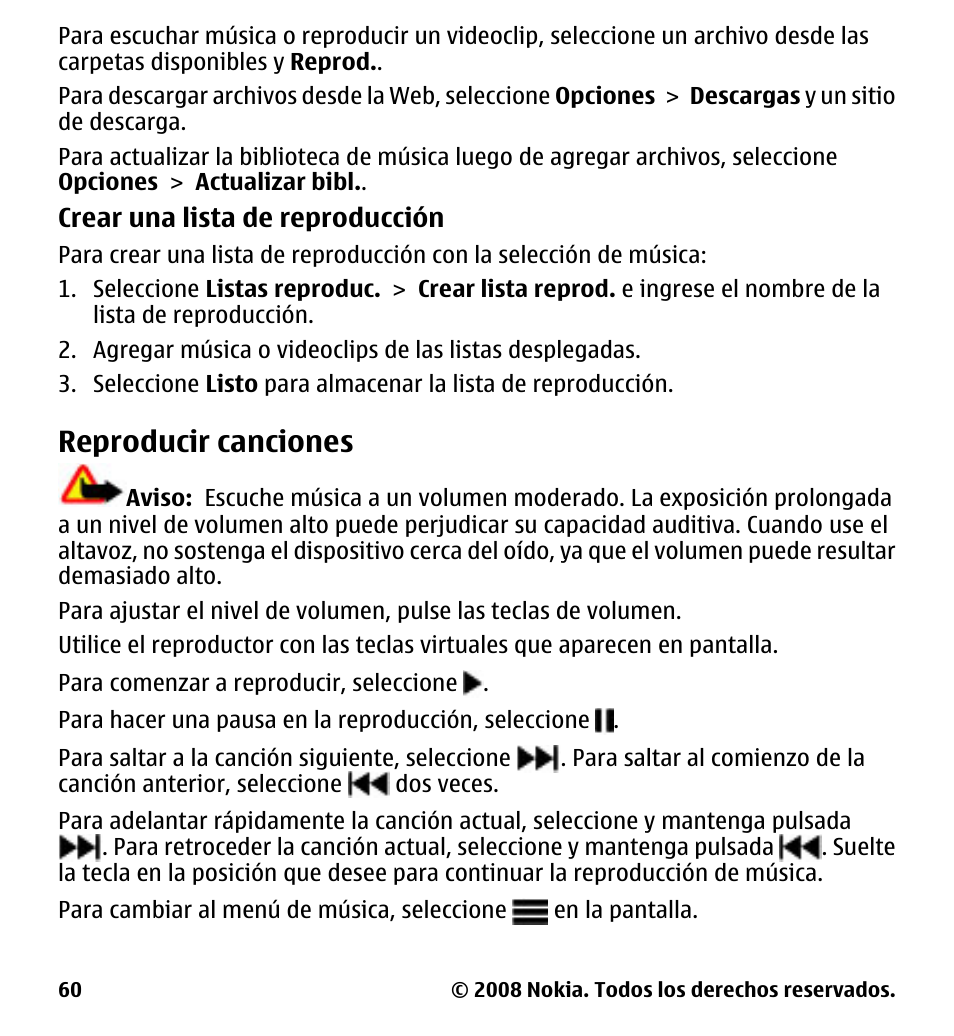Reproducir canciones | Nokia 7510 Supernova User Manual | Page 137 / 160