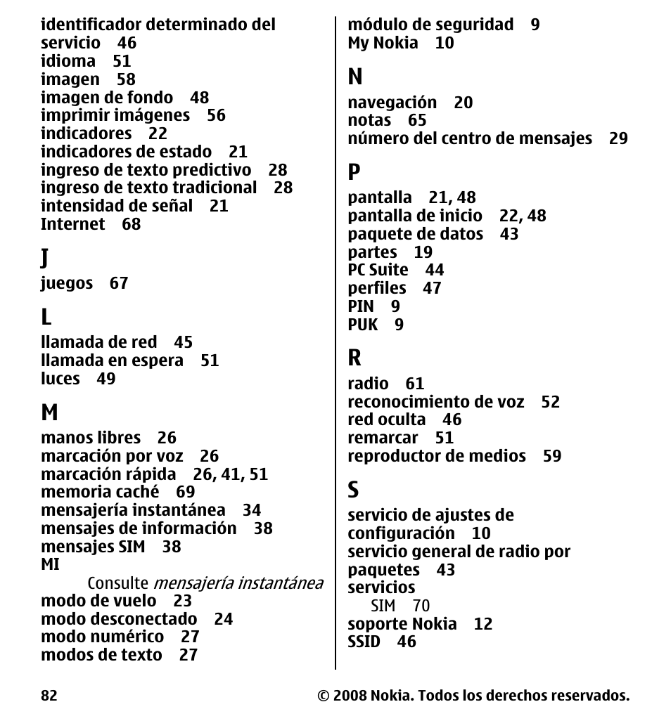 Nokia 7510 Supernova User Manual | Page 159 / 160