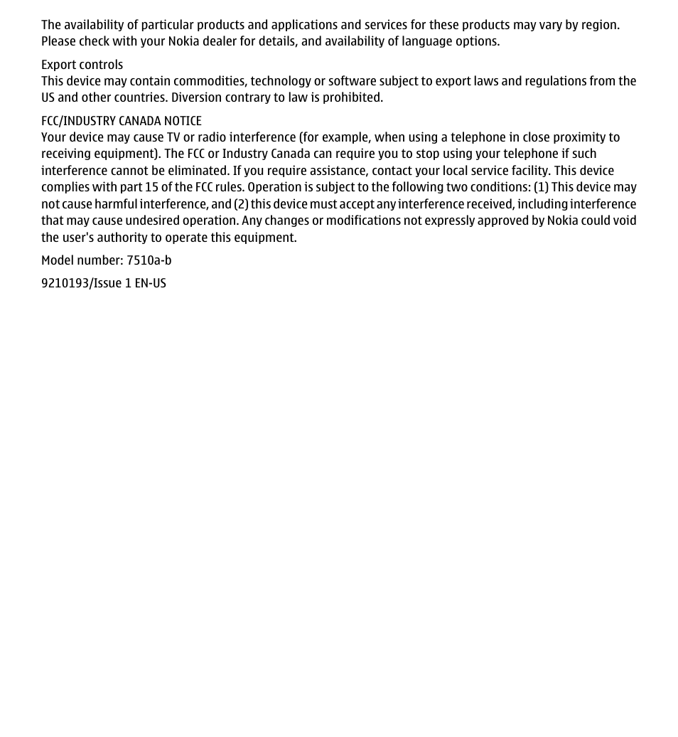 Nokia 7510 Supernova User Manual | Page 3 / 160