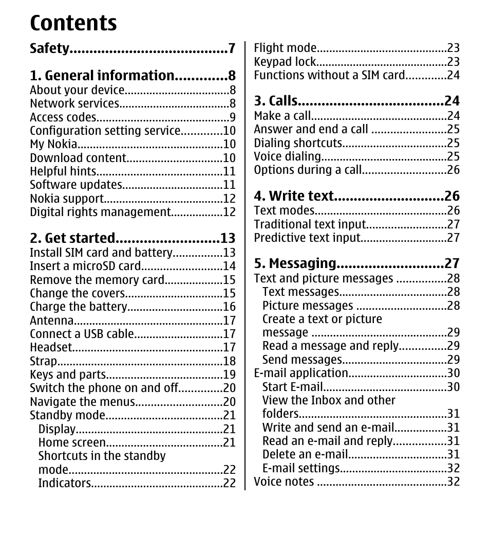 Nokia 7510 Supernova User Manual | Page 4 / 160