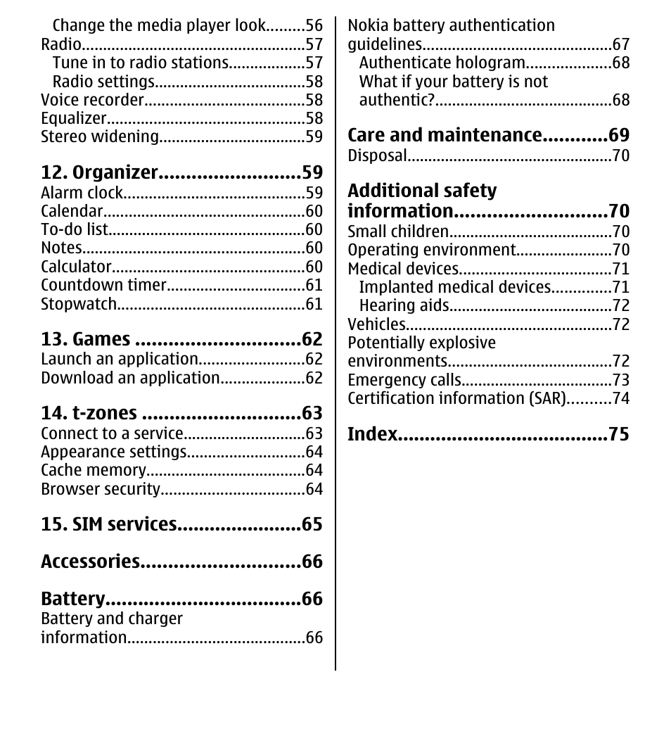 Nokia 7510 Supernova User Manual | Page 6 / 160