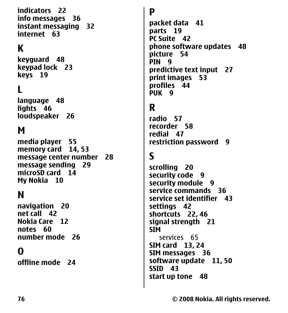 Nokia 7510 Supernova User Manual | Page 76 / 160