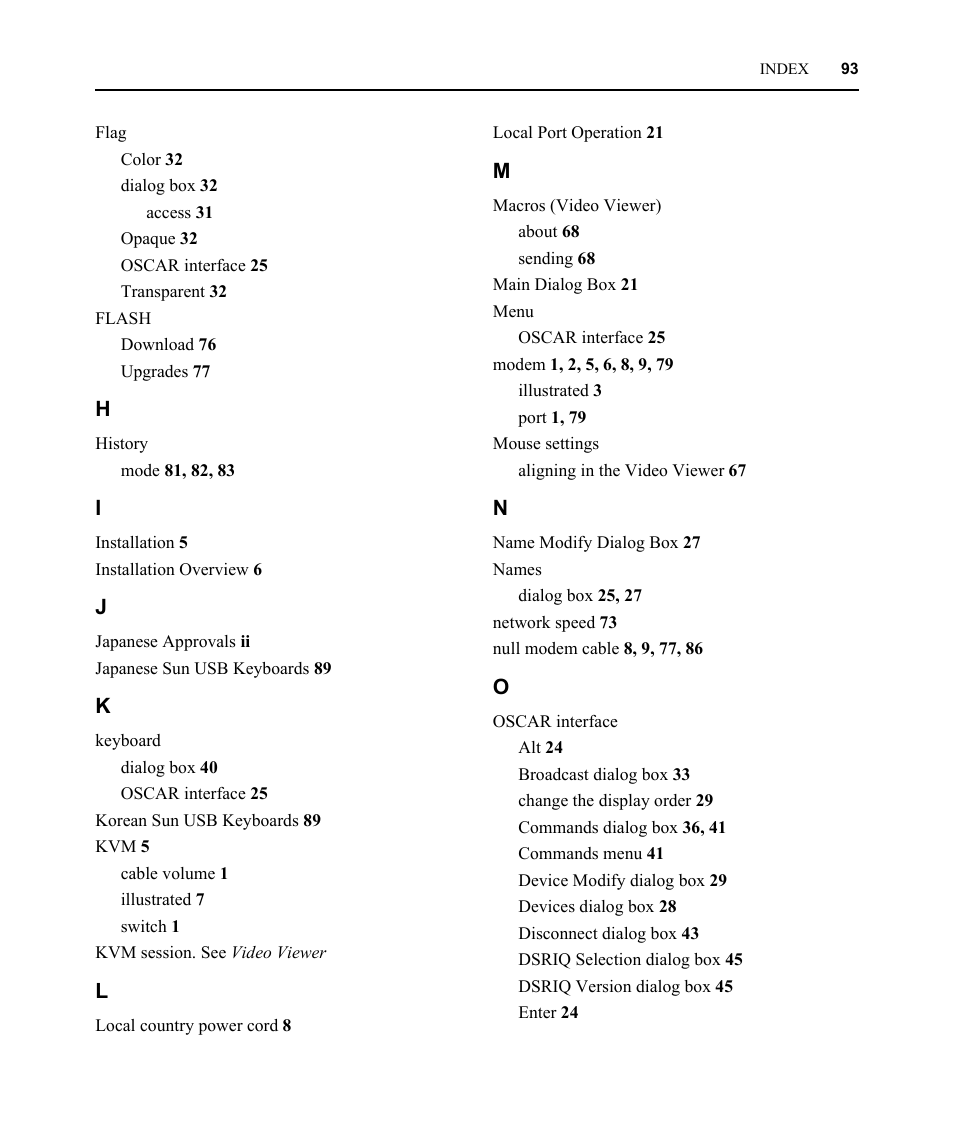 Avocent DSR1021 User Manual | Page 105 / 110