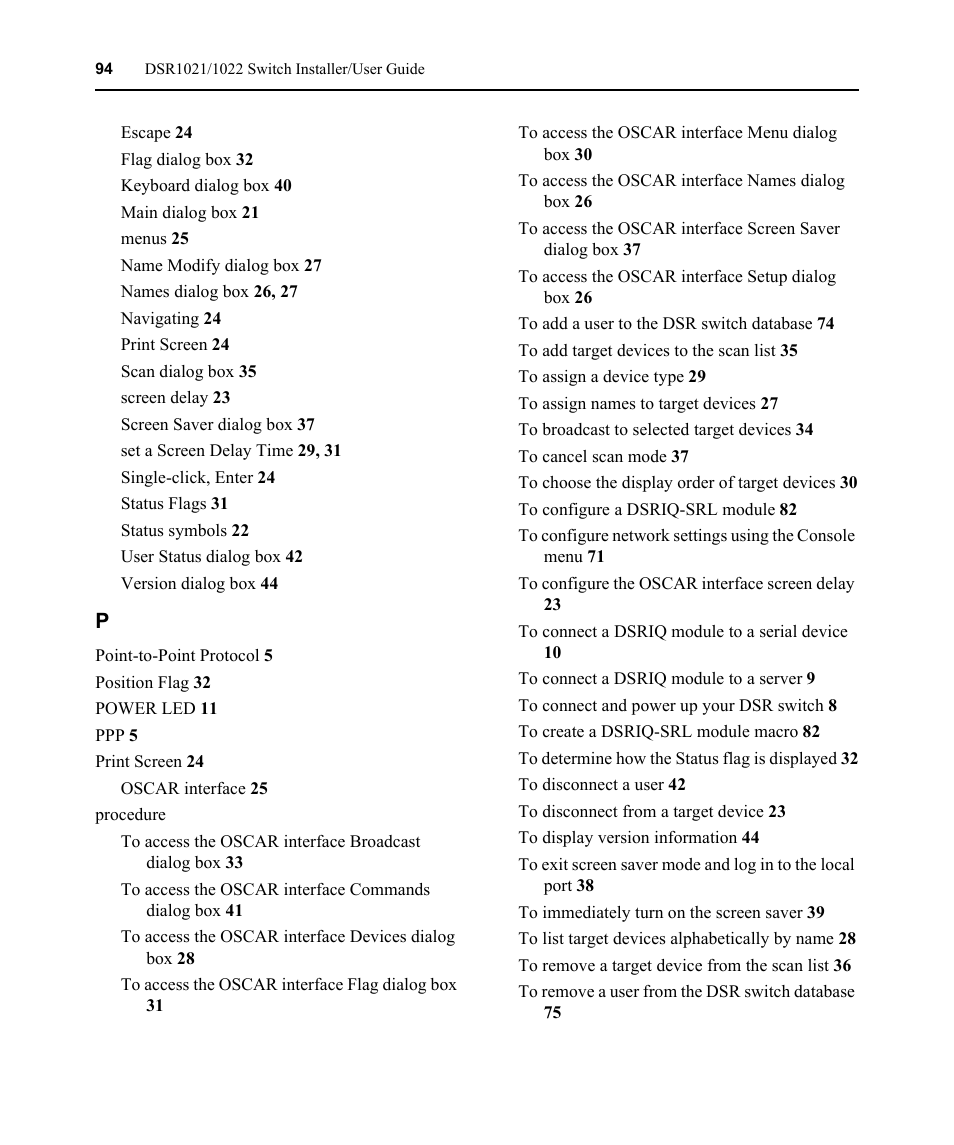 Avocent DSR1021 User Manual | Page 106 / 110