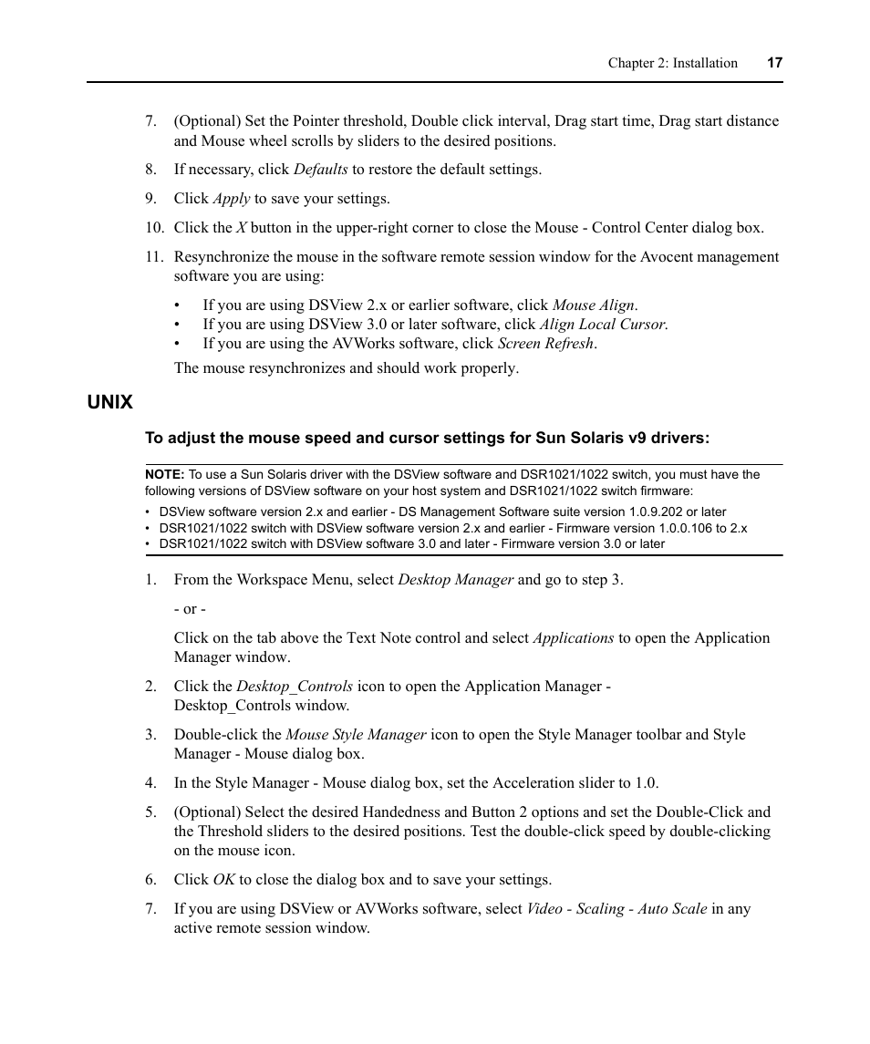 Unix | Avocent DSR1021 User Manual | Page 29 / 110