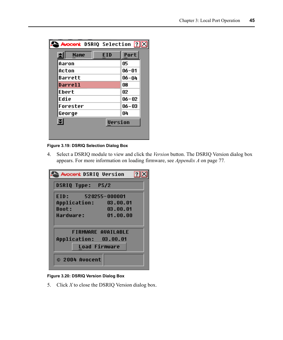 Avocent DSR1021 User Manual | Page 57 / 110