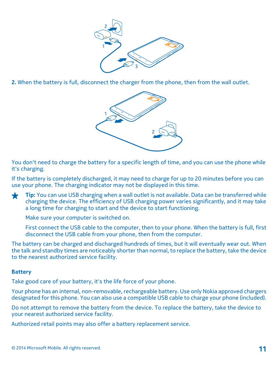 Battery | Nokia Lumia 1320 User Manual | Page 11 / 124