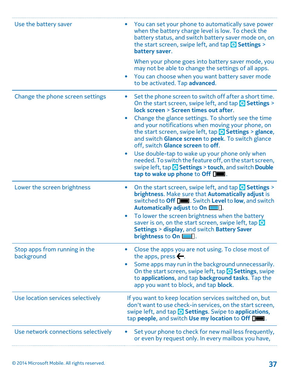 Nokia Lumia 1320 User Manual | Page 37 / 124