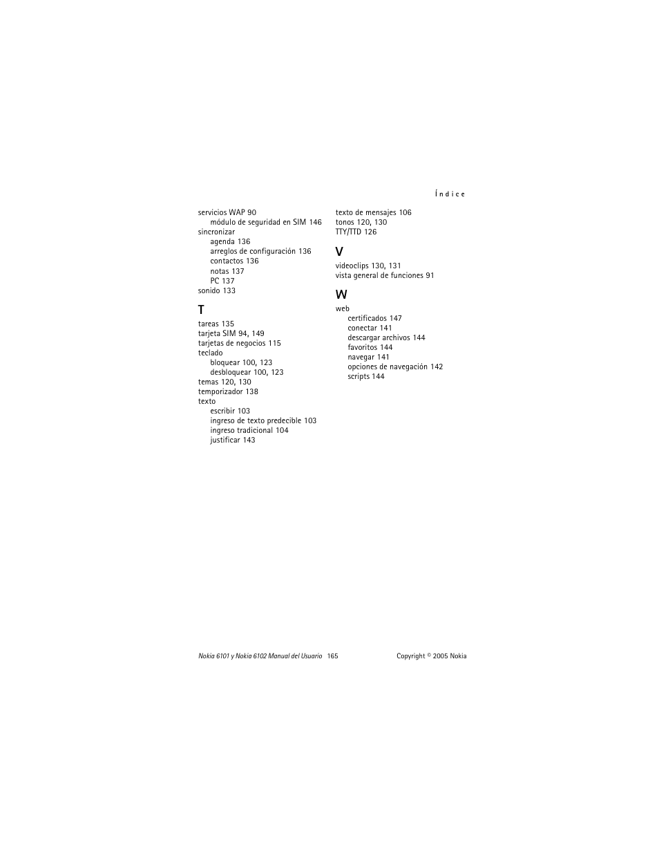 Nokia 6102 User Manual | Page 166 / 169