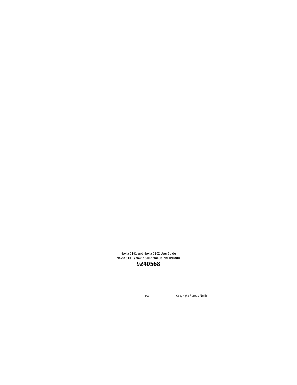Nokia 6102 User Manual | Page 169 / 169