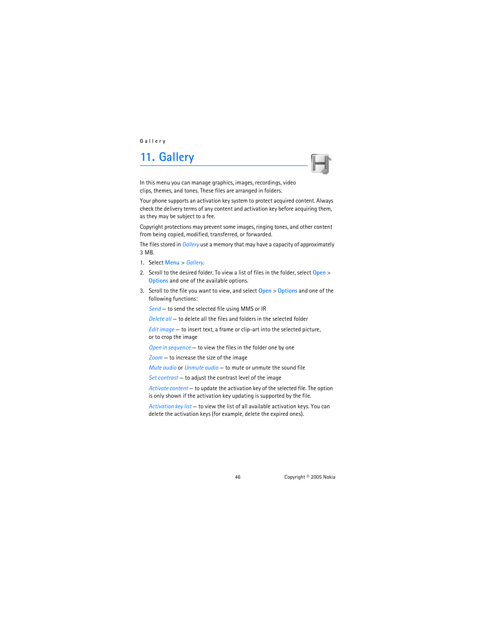 Gallery | Nokia 6102 User Manual | Page 47 / 169