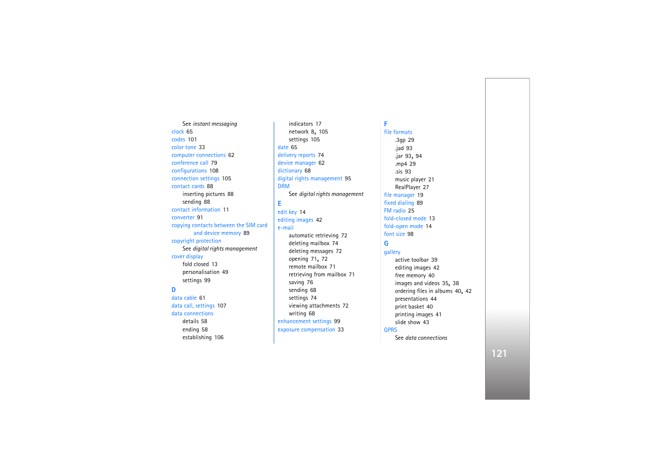 Nokia N76 User Manual | Page 153 / 157