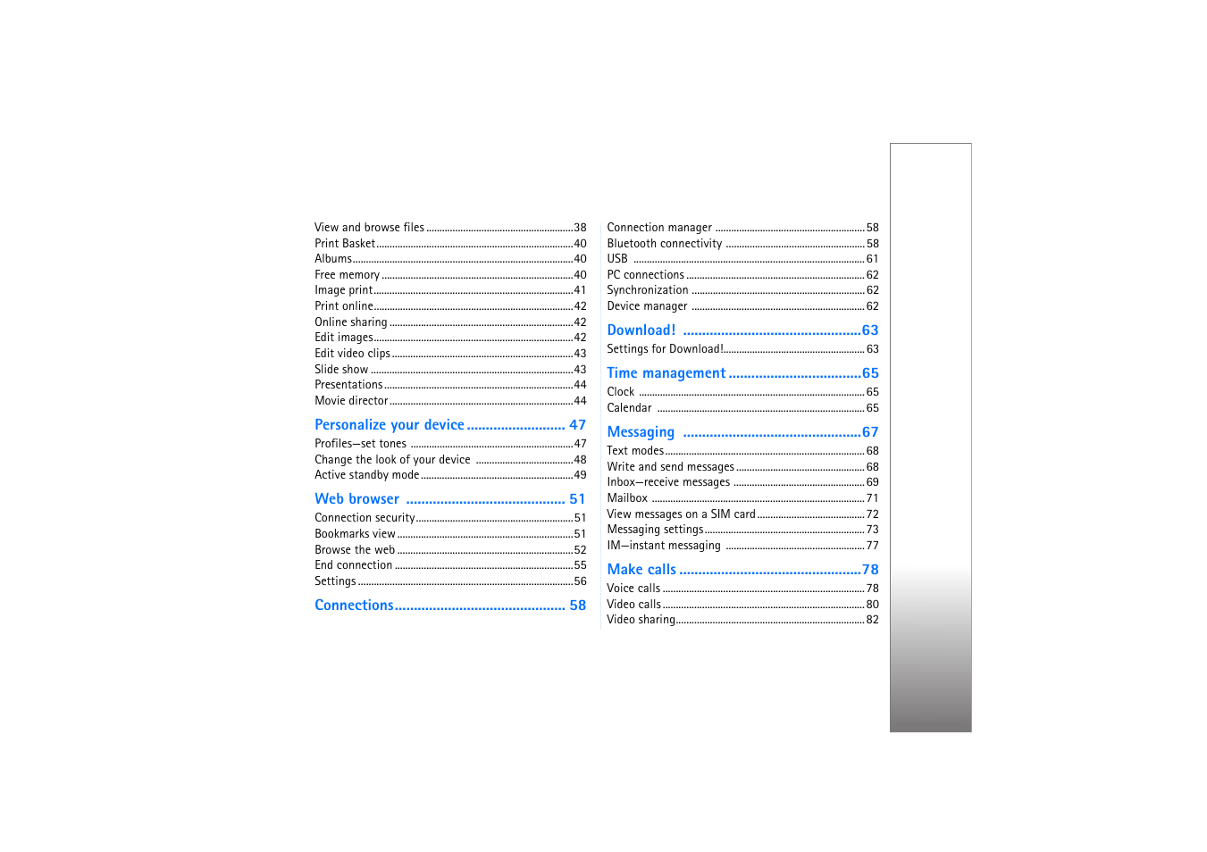 Nokia N76 User Manual | Page 37 / 157