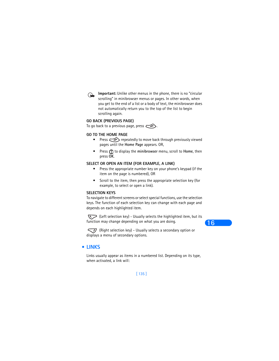 Links | Nokia 6385 User Manual | Page 141 / 194