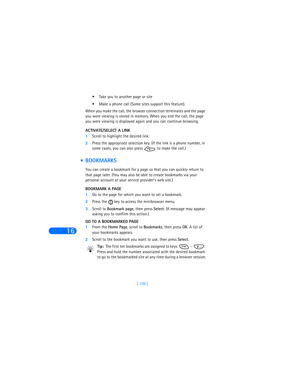 Bookmarks | Nokia 6385 User Manual | Page 142 / 194