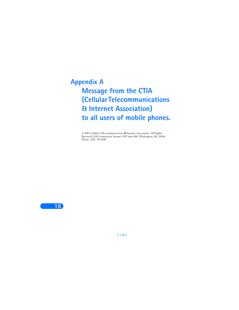 Appendix a | Nokia 6385 User Manual | Page 176 / 194