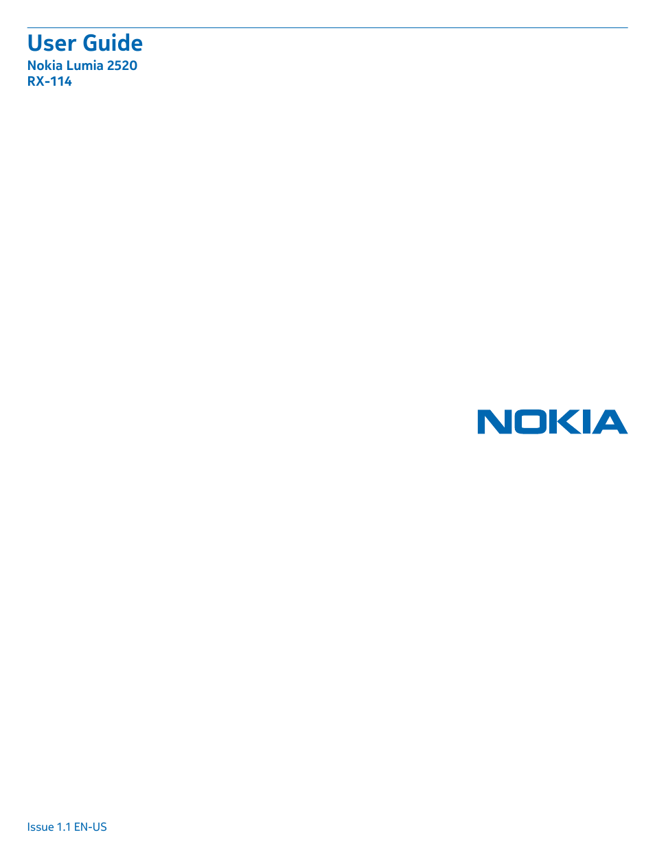 Nokia Lumia 2520 User Manual | 67 pages