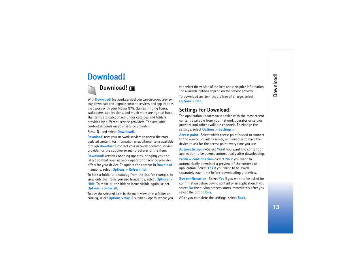Download | Nokia N75 User Manual | Page 13 / 24