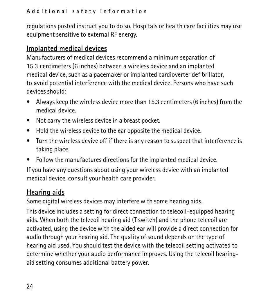 Nokia 1616 User Manual | Page 24 / 28