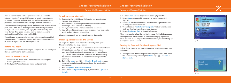 Choose your email solution | Nokia E62 User Manual | Page 10 / 20