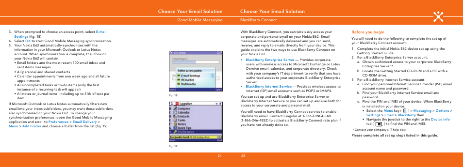 Choose your email solution | Nokia E62 User Manual | Page 13 / 20