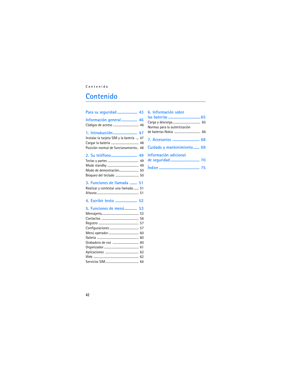 Nokia 2610 User Manual | Page 43 / 81