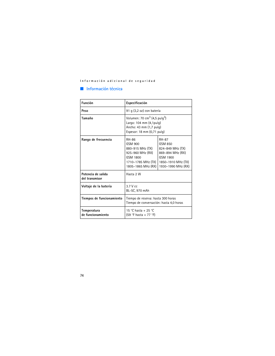 Nokia 2610 User Manual | Page 75 / 81