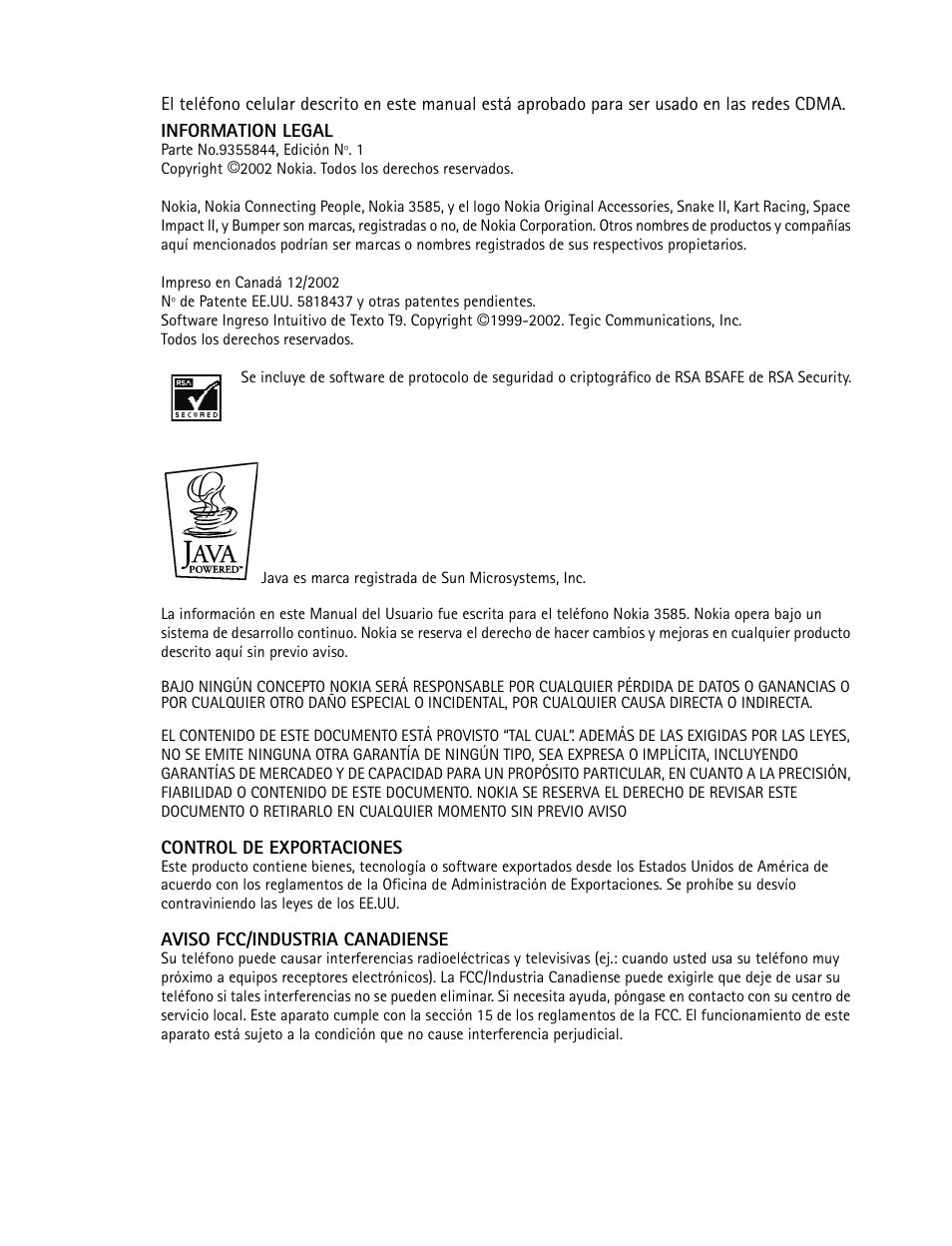 Nokia 3585 User Manual | Page 103 / 201