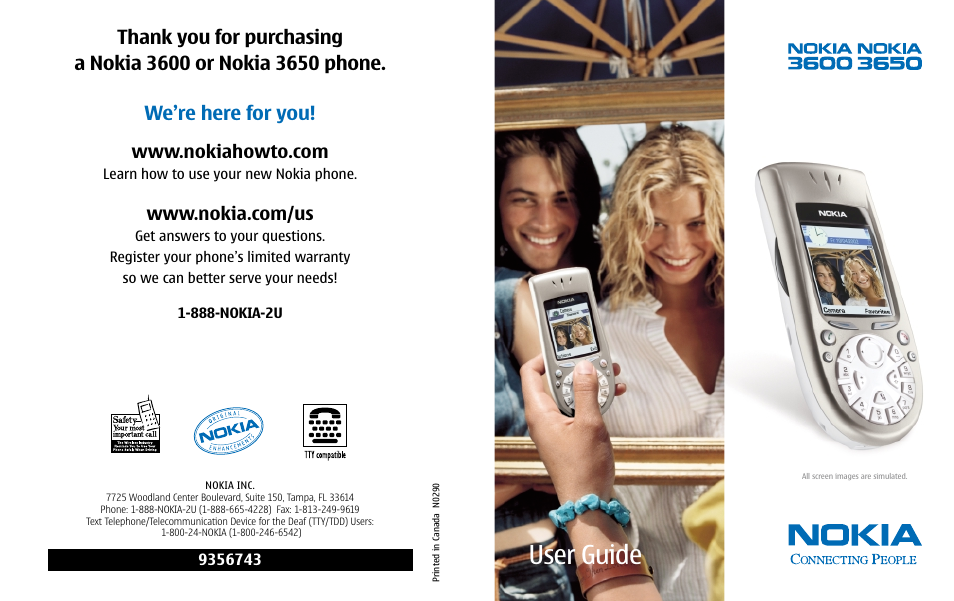 Nokia 3600 User Manual | 217 pages