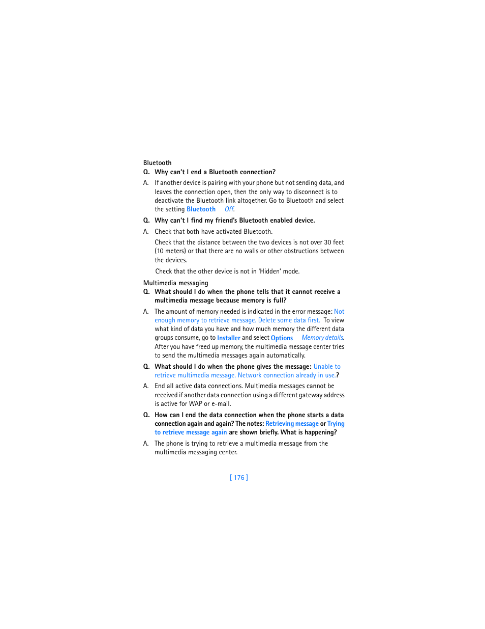 Nokia 3600 User Manual | Page 185 / 217