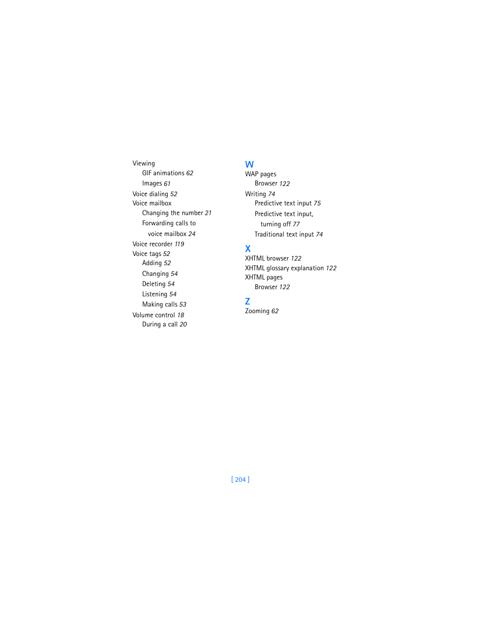 Nokia 3600 User Manual | Page 213 / 217