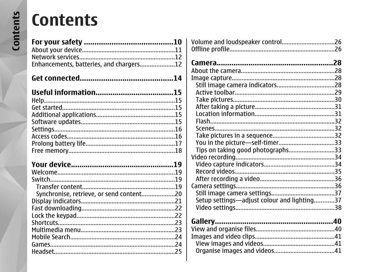 Nokia N82 User Manual | Page 4 / 171