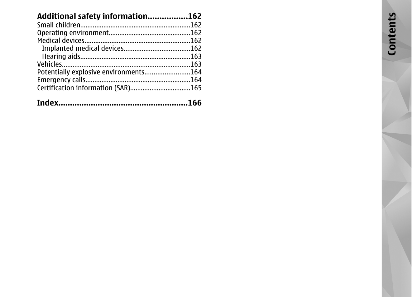 Co nte nts | Nokia N82 User Manual | Page 9 / 171