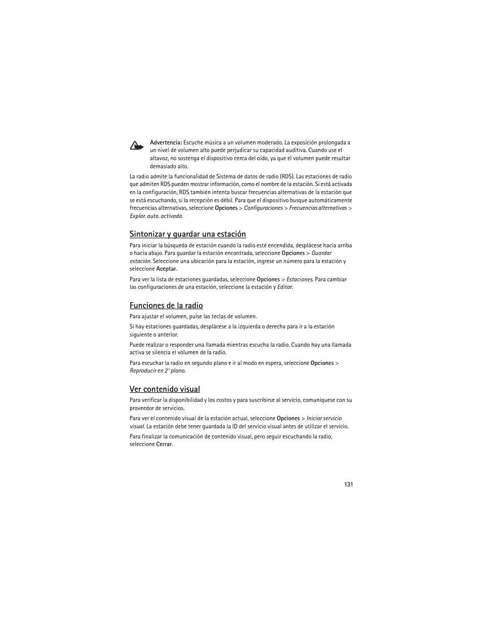 Nokia 6210 Navigator User Manual | Page 132 / 162