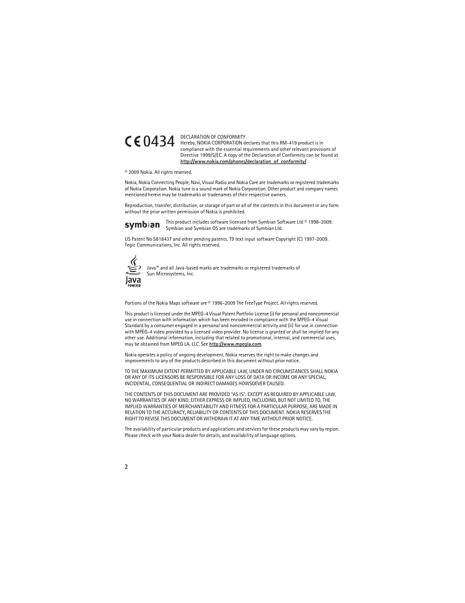 Nokia 6210 Navigator User Manual | Page 3 / 162