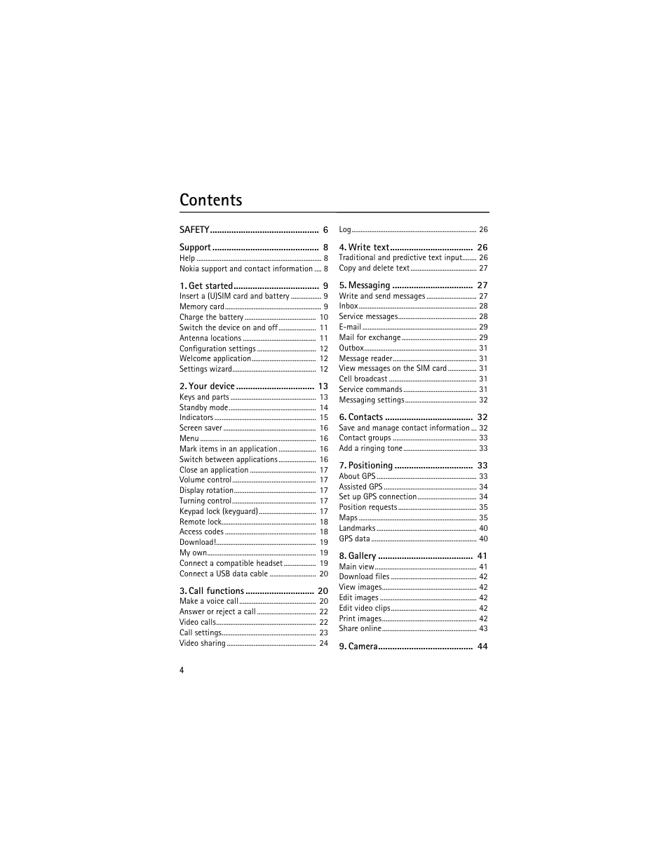 Nokia 6210 Navigator User Manual | Page 5 / 162