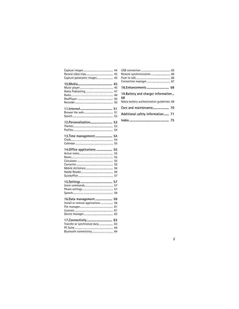 Nokia 6210 Navigator User Manual | Page 6 / 162