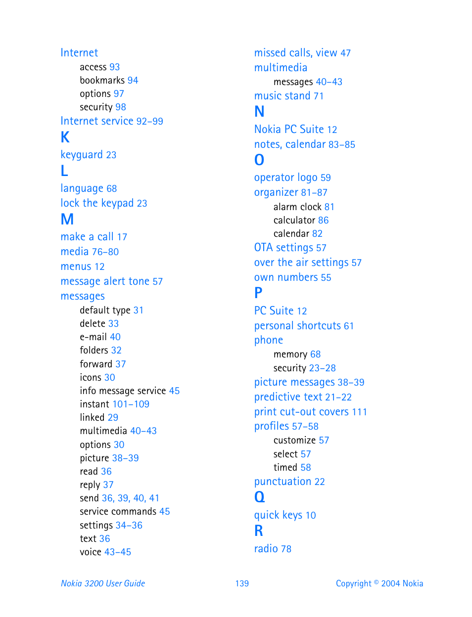 Nokia 3200 User Manual | Page 150 / 153