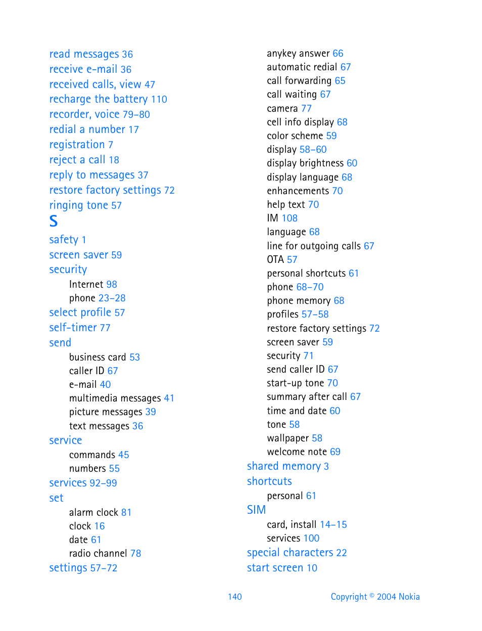 Nokia 3200 User Manual | Page 151 / 153