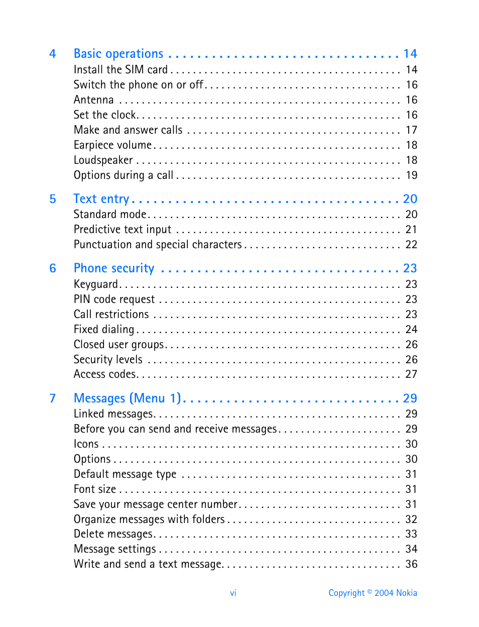 Nokia 3200 User Manual | Page 7 / 153