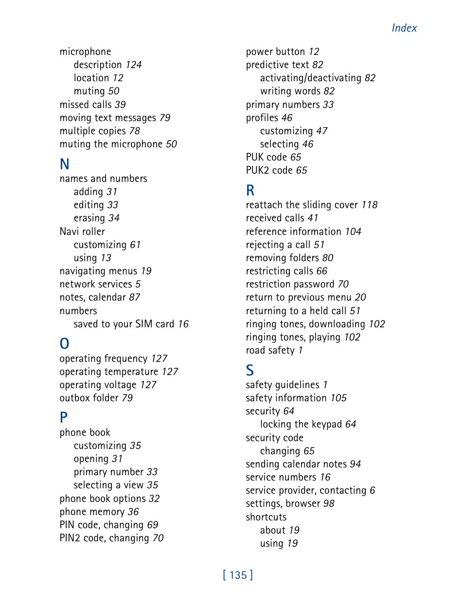 Nokia 7190 User Manual | Page 143 / 144