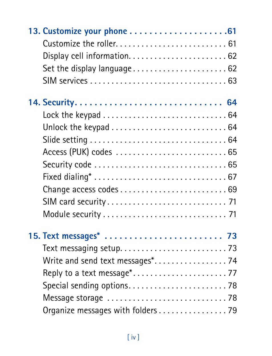 Nokia 7190 User Manual | Page 6 / 144
