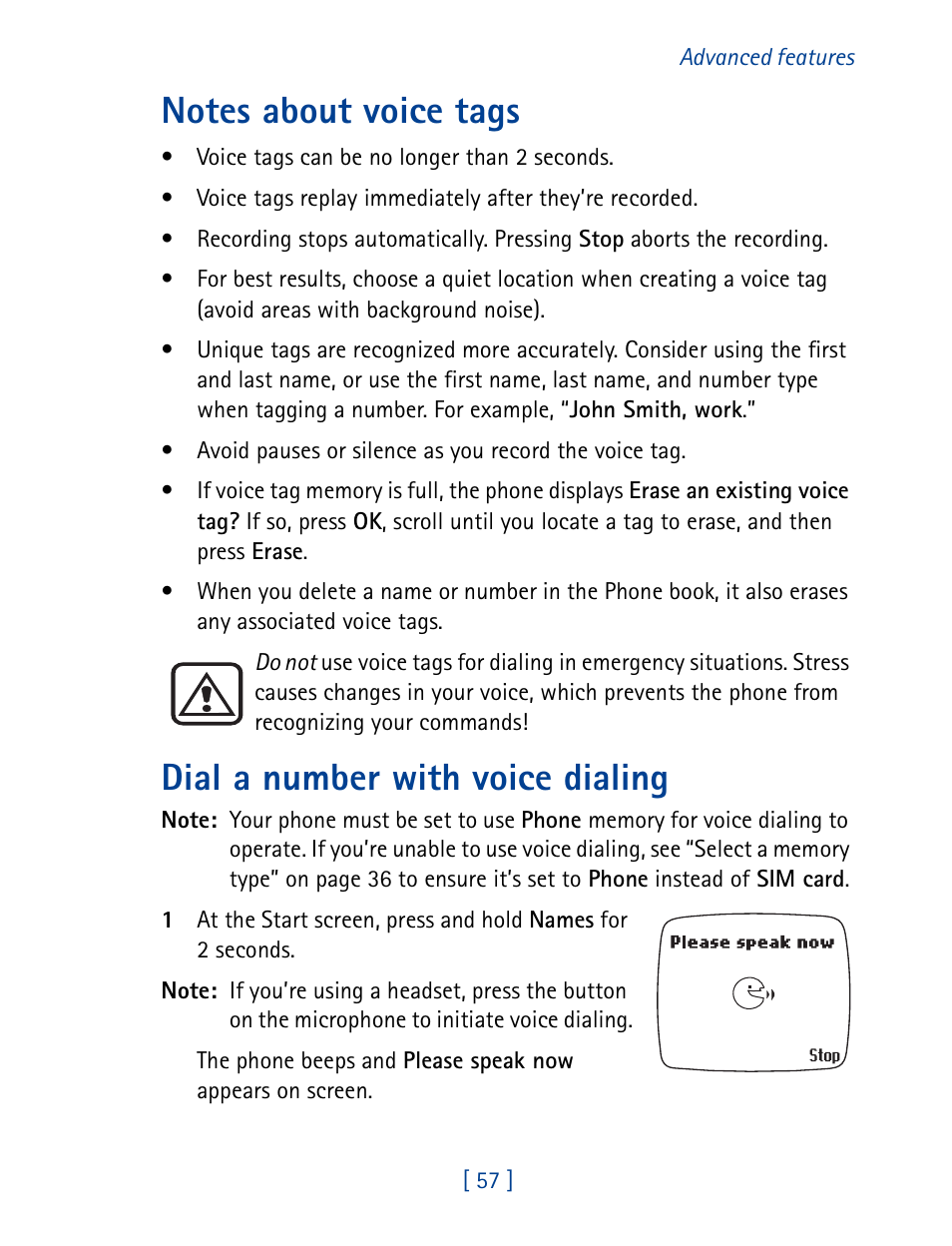 Dial a number with voice dialing | Nokia 7190 User Manual | Page 65 / 144