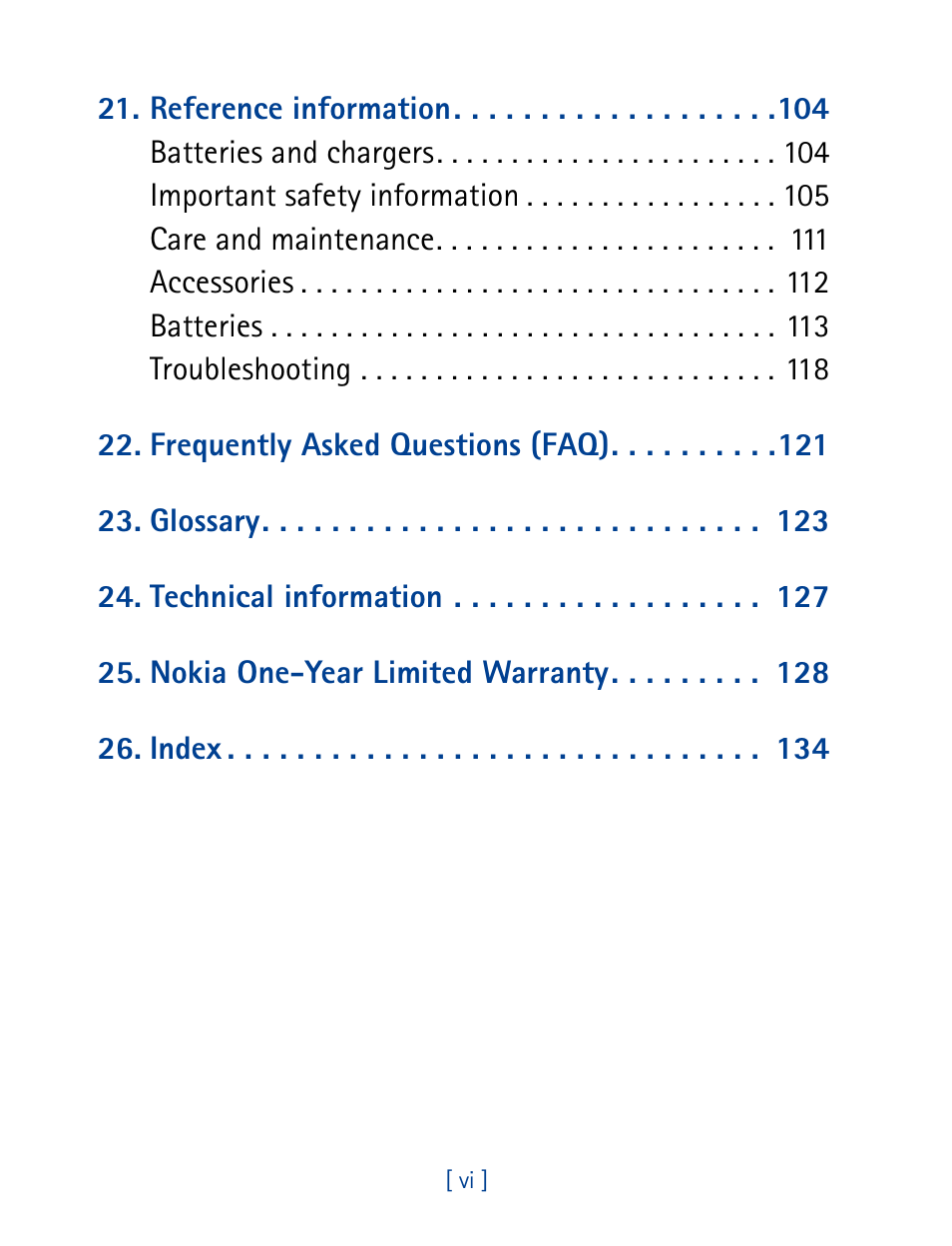 Nokia 7190 User Manual | Page 8 / 144