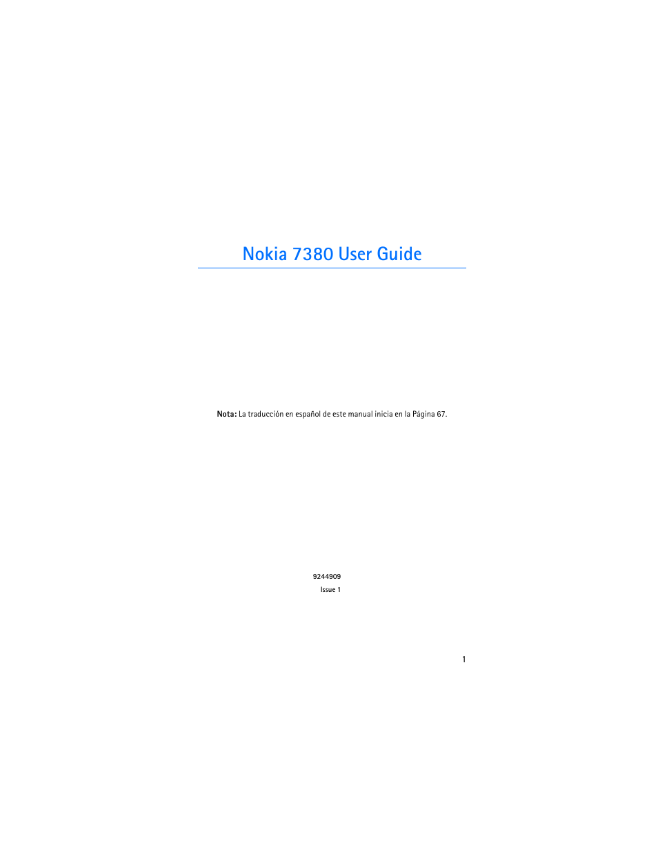 Nokia 7380 user guide | Nokia 7380 User Manual | Page 2 / 137