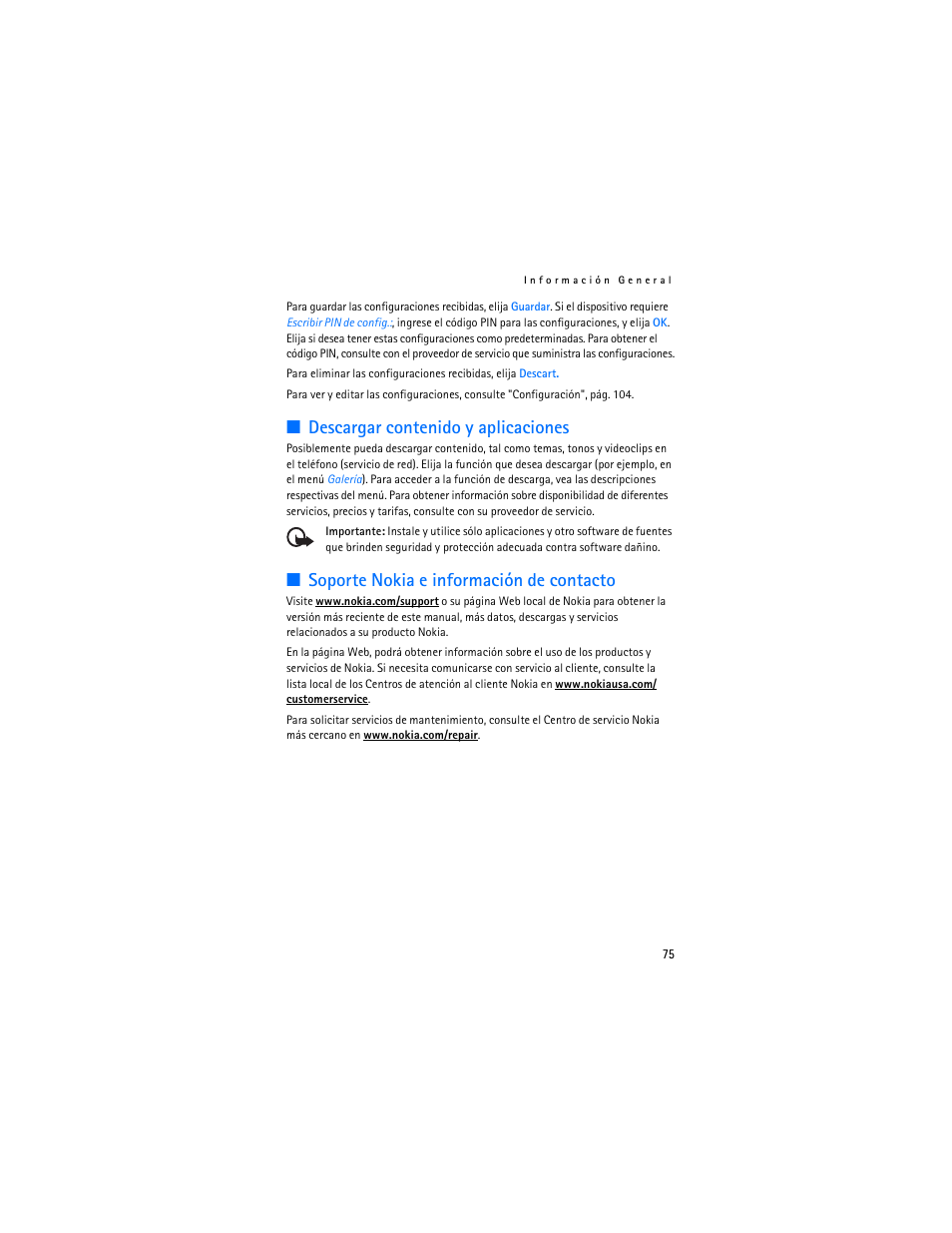 Nokia 7380 User Manual | Page 76 / 137