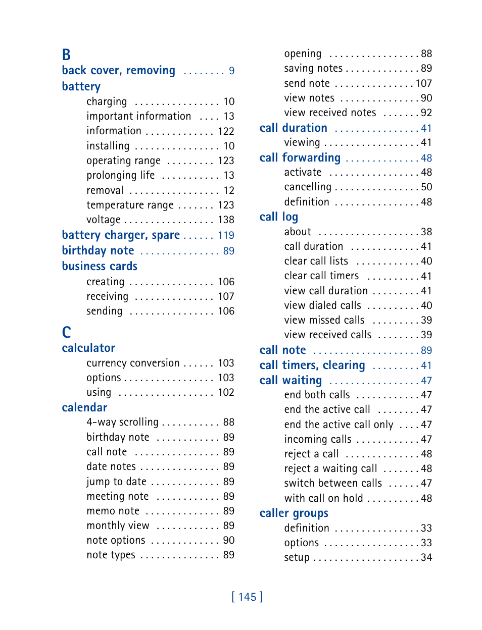 Nokia 6340 User Manual | Page 154 / 161